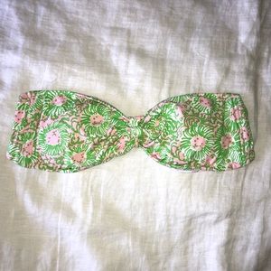 Lilly Pulitzer Strapless bathing suit top//Large
